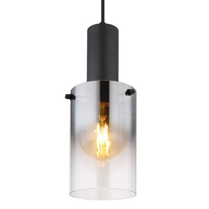 Globo - Κρεμαστό φωτιστικό οροφής 1xE27/40W/230V διάμετρος 12,5 cm μαύρο