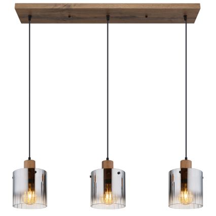 Globo - Κρεμαστό φωτιστικό με καλώδιο 3xE27/60W/230V