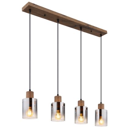 Globo - Κρεμαστό φωτιστικό με καλώδιο 4xE27/40W/230V
