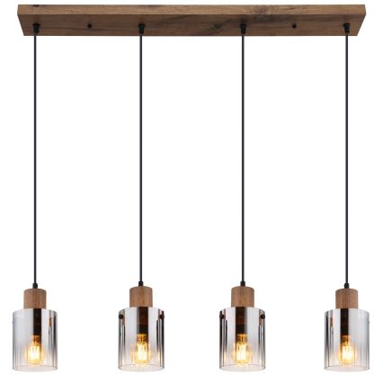 Globo - Κρεμαστό φωτιστικό με καλώδιο 4xE27/40W/230V