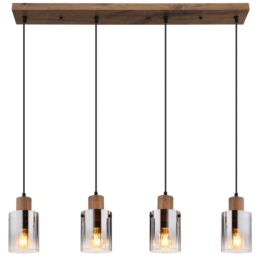 Globo - Κρεμαστό φωτιστικό με καλώδιο 4xE27/40W/230V