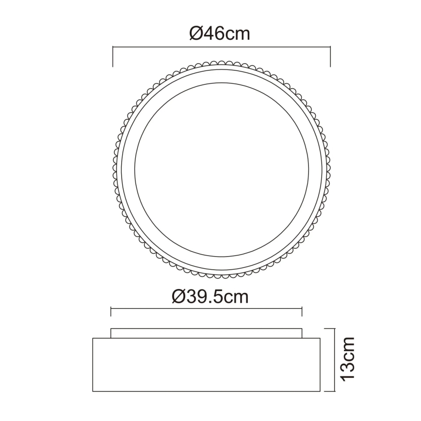 Globo - LED φωτιστικό οροφής LED/45W/230V 2700/4000/6000K Ø 46 cm λευκό