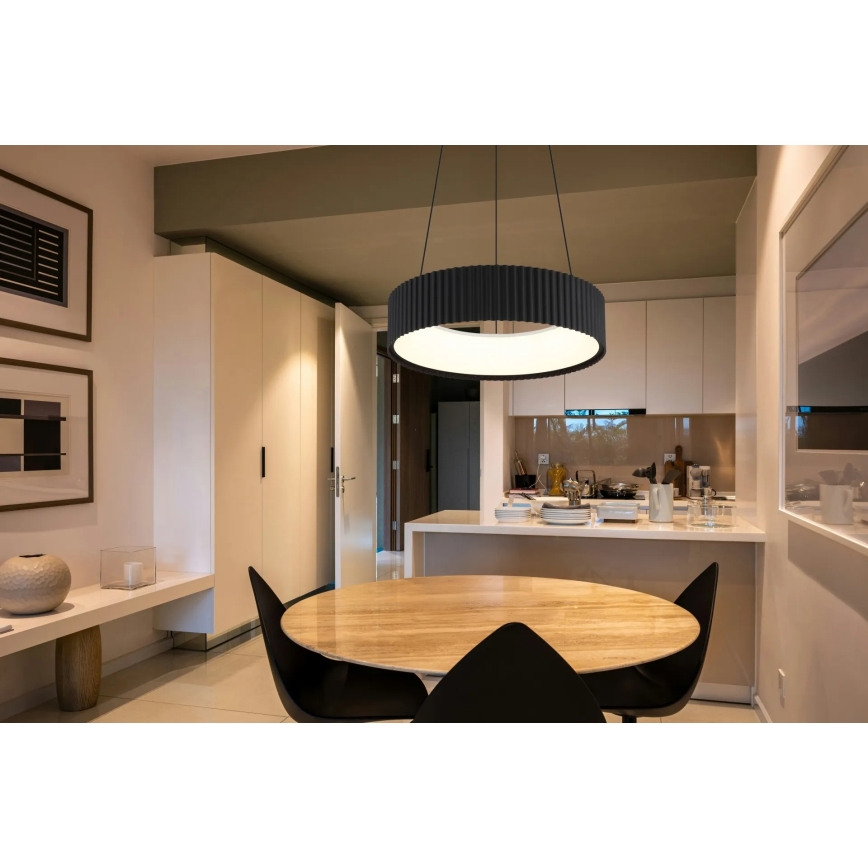 Globo - LED κρεμαστό φωτιστικό με καλώδιο LED/45W/230V 2700/4000/6000K διάμ. 46 cm μαύρο