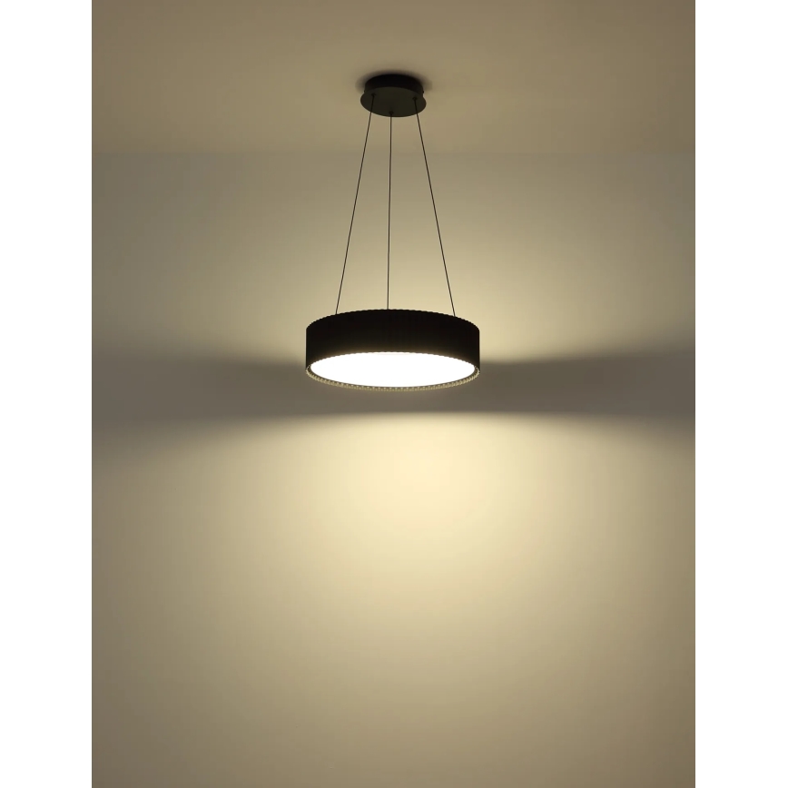 Globo - LED κρεμαστό φωτιστικό με καλώδιο LED/45W/230V 2700/4000/6000K διάμ. 46 cm μαύρο