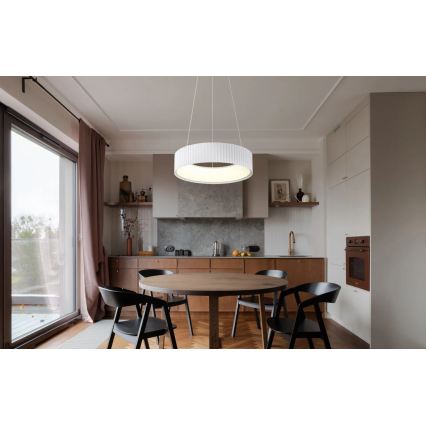 Globo - Κρεμαστό φωτιστικό LED με καλώδιο LED/45W/230V 2700/4000/6000K Ø 46 cm λευκό