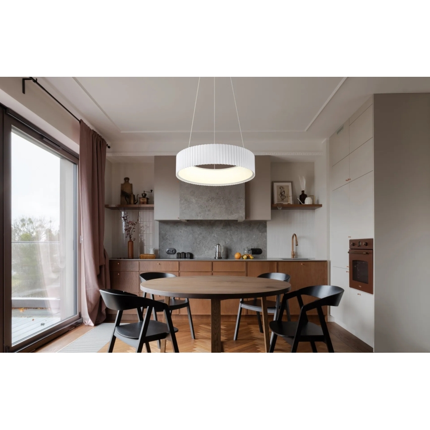 Globo - Κρεμαστό φωτιστικό LED με καλώδιο LED/45W/230V 2700/4000/6000K Ø 46 cm λευκό