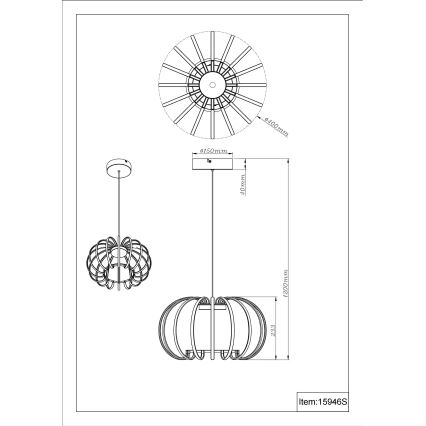 Globo - Ρυθμιζόμενο LED κρεμαστό φωτιστικό με καλώδιο LED/40W/230V 3000K