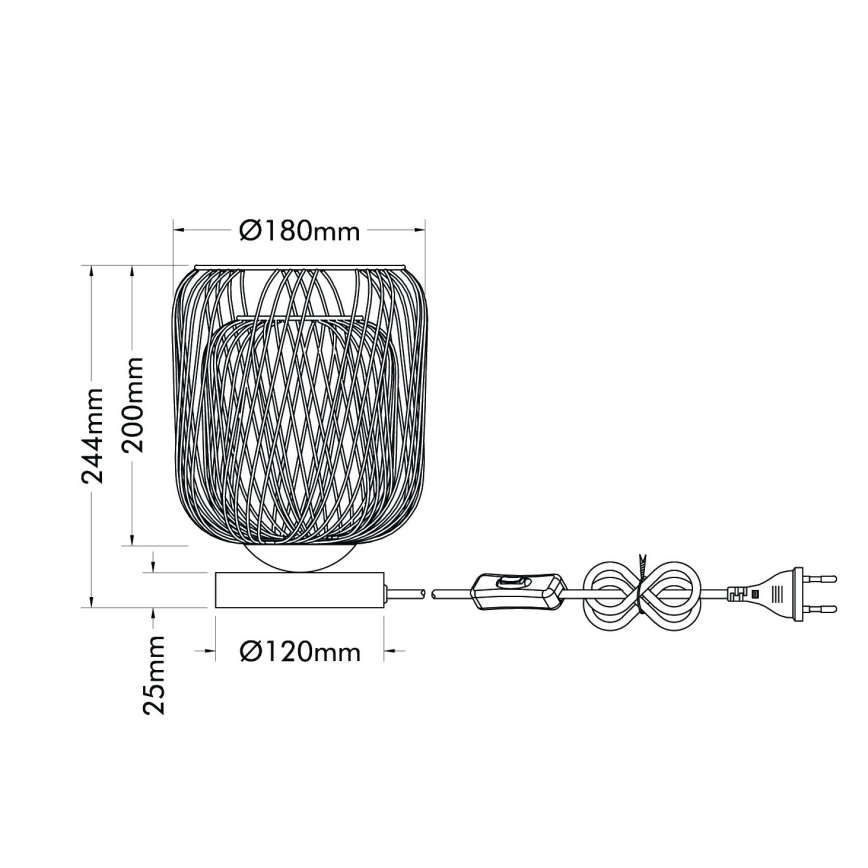 Globo - Επιτραπέζιο φωτιστικό 1xE27/40W/230V