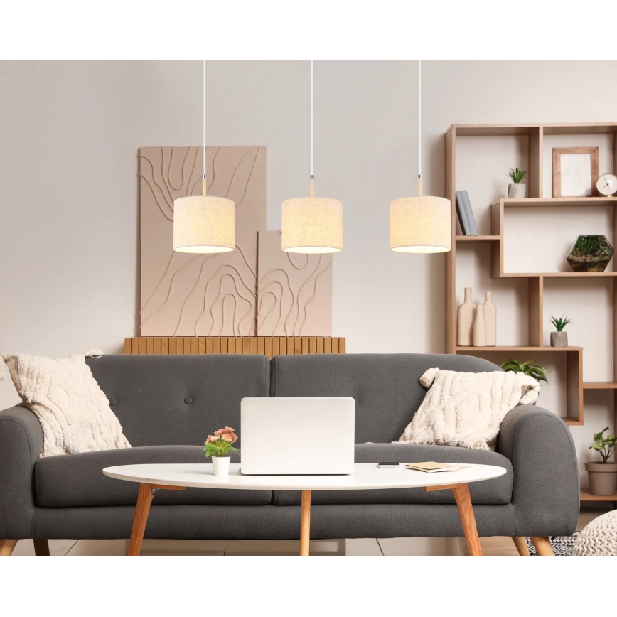 Globo - Κρεμαστό φωτιστικό με καλώδιο 3xE27/40W/230V