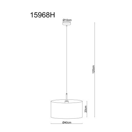 Globo - Κρεμαστό φωτιστικό με καλώδιο 1xE27/60W/230V