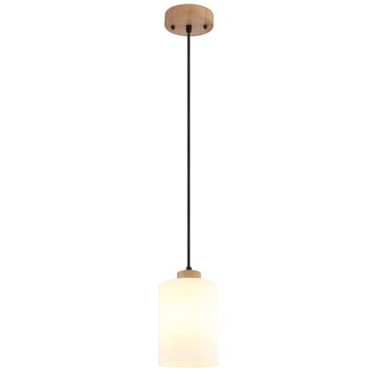 Globo - Κρεμαστό φωτιστικό με καλώδιο 1xE27/60W/230V μπεζ/λευκό