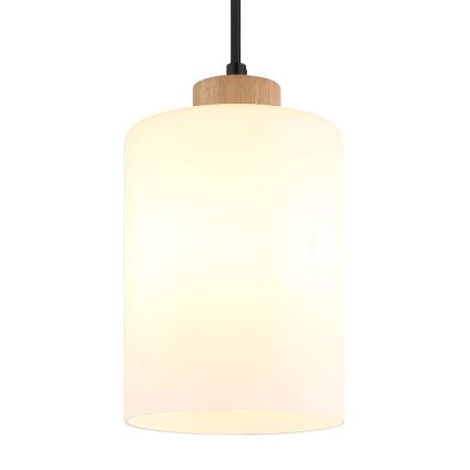 Globo - Κρεμαστό φωτιστικό με καλώδιο 1xE27/60W/230V μπεζ/λευκό