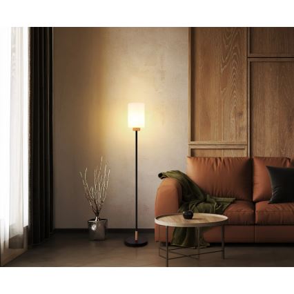 Globo - Επιδαπέδιο φωτιστικό 1xE27/60W/230V μαύρο/λευκό