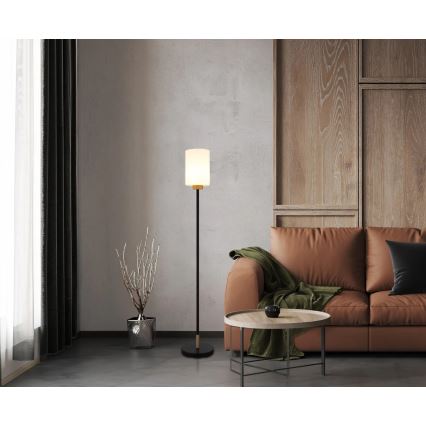 Globo - Επιδαπέδιο φωτιστικό 1xE27/60W/230V μαύρο/λευκό