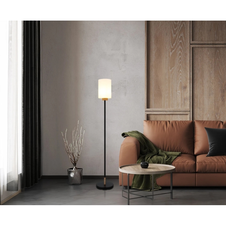 Globo - Επιδαπέδιο φωτιστικό 1xE27/60W/230V μαύρο/λευκό