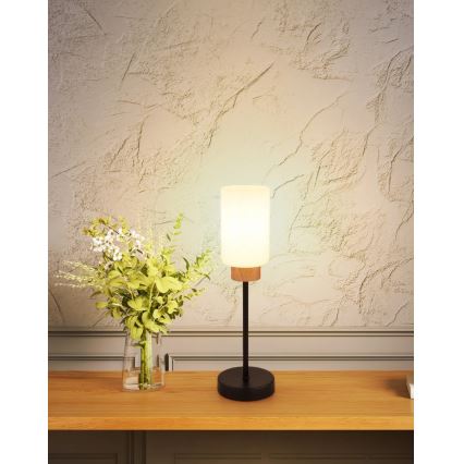 Globo - Επιτραπέζιο φωτιστικό 1xE27/60W/230V μαύρο/λευκό