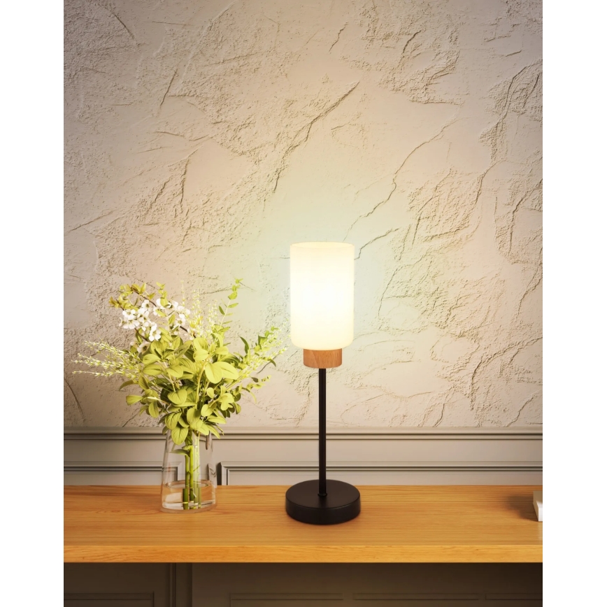 Globo - Επιτραπέζιο φωτιστικό 1xE27/60W/230V μαύρο/λευκό