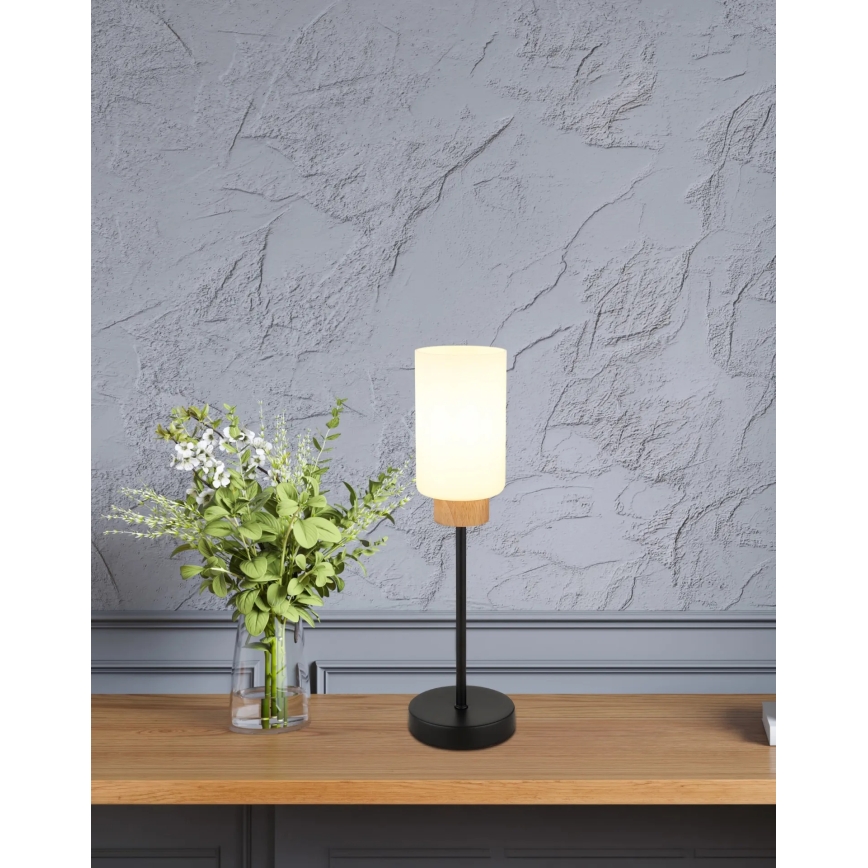 Globo - Επιτραπέζιο φωτιστικό 1xE27/60W/230V μαύρο/λευκό