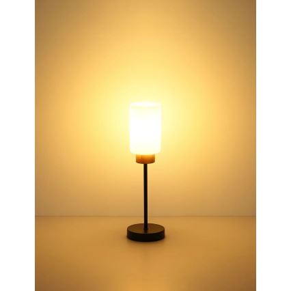 Globo - Επιτραπέζιο φωτιστικό 1xE27/60W/230V μαύρο/λευκό