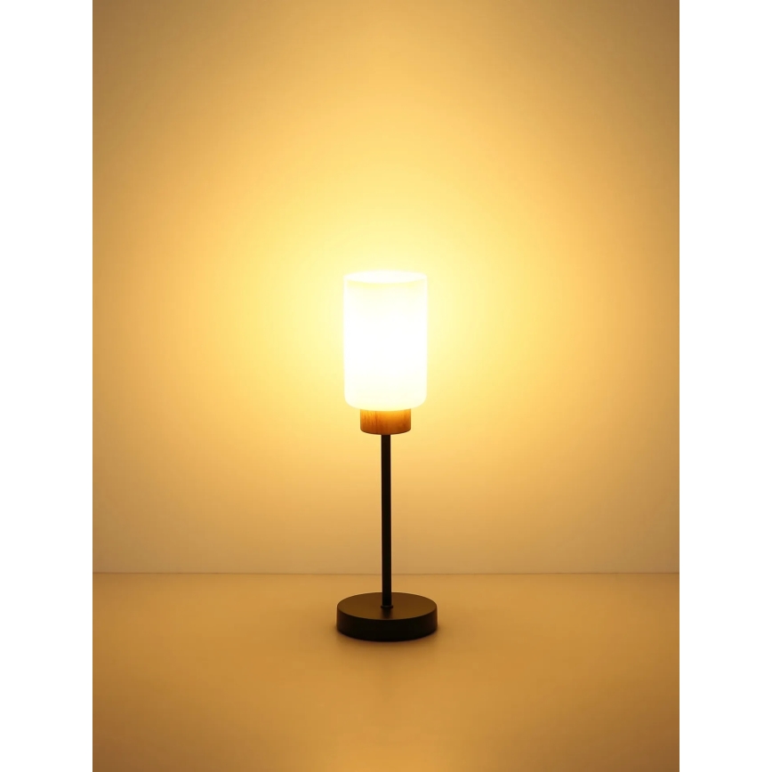 Globo - Επιτραπέζιο φωτιστικό 1xE27/60W/230V μαύρο/λευκό