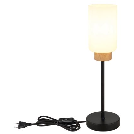 Globo - Επιτραπέζιο φωτιστικό 1xE27/60W/230V μαύρο/λευκό