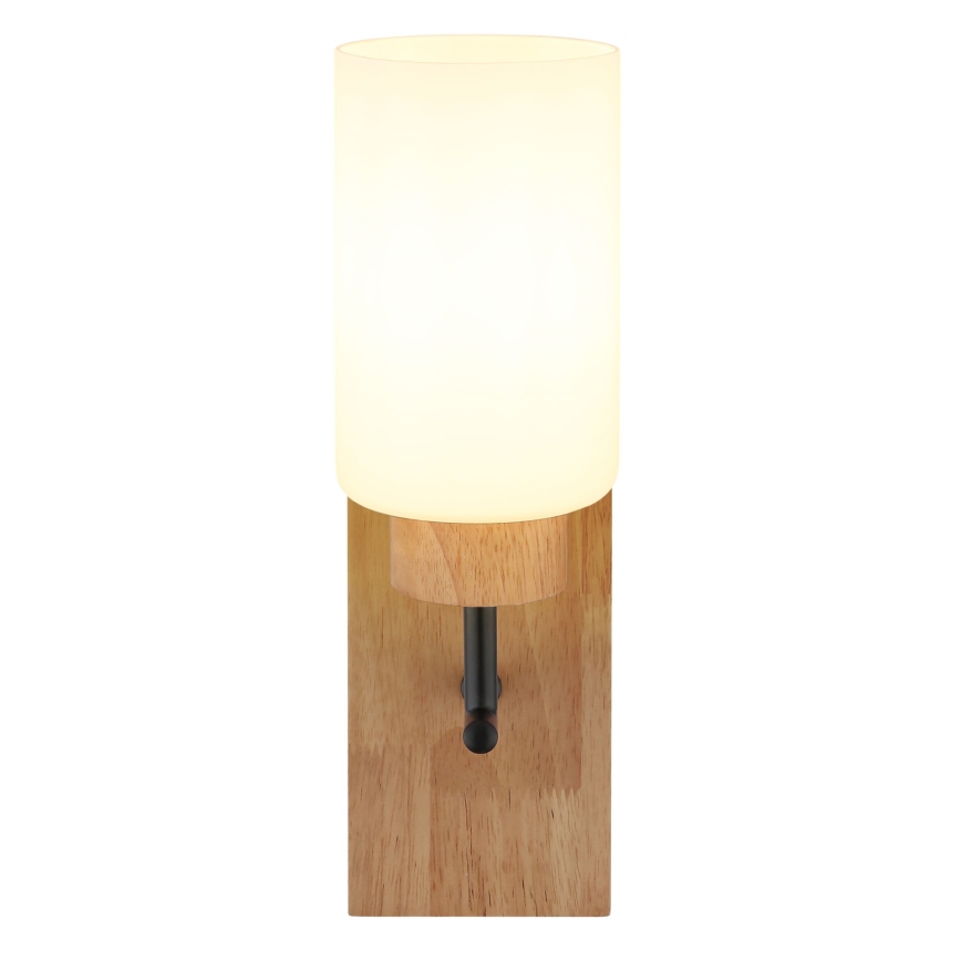 Globo - Επιτοίχιο φωτιστικό 1xE27/60W/230V δρυς/λευκό