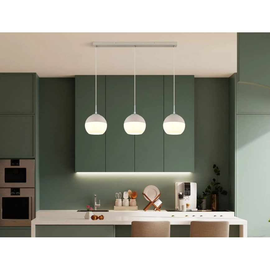 Globo - Κρεμαστό φωτιστικό με καλώδιο 3xE27/60W/230V