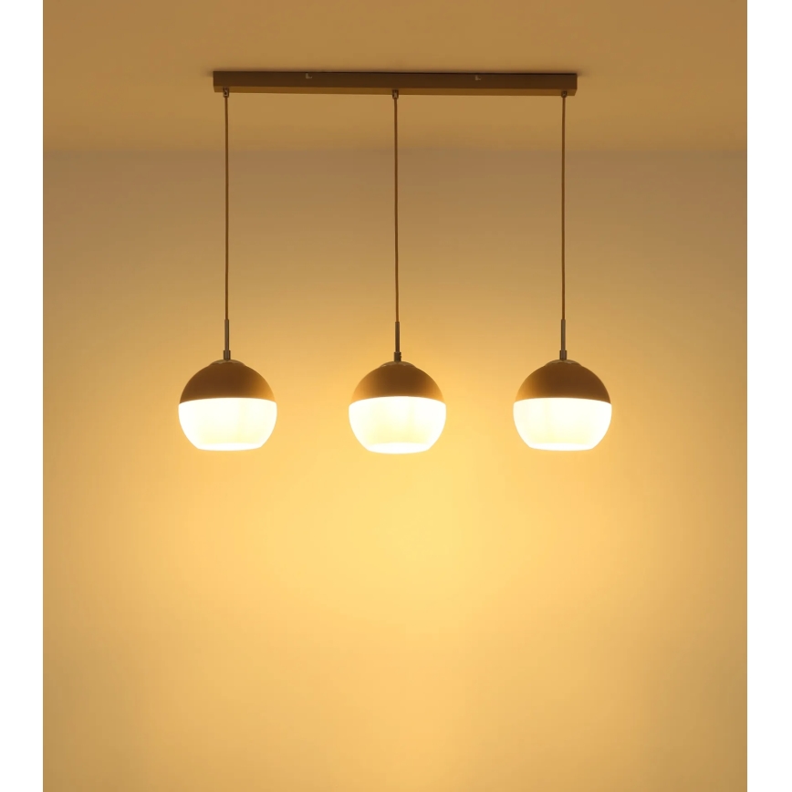 Globo - Κρεμαστό φωτιστικό με καλώδιο 3xE27/60W/230V