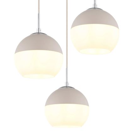 Globo - Κρεμαστό φωτιστικό με καλώδιο 3xE27/60W/230V