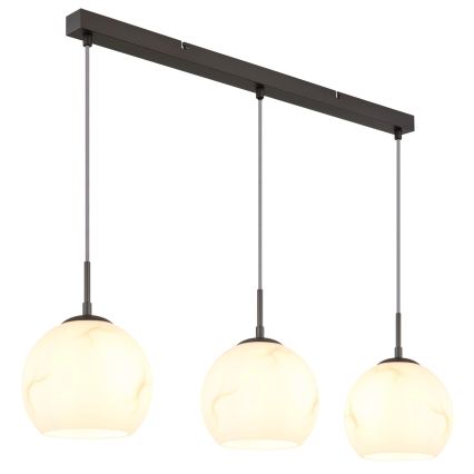 Globo - Κρεμαστό φωτιστικό με καλώδιο 3xE27/60W/230V