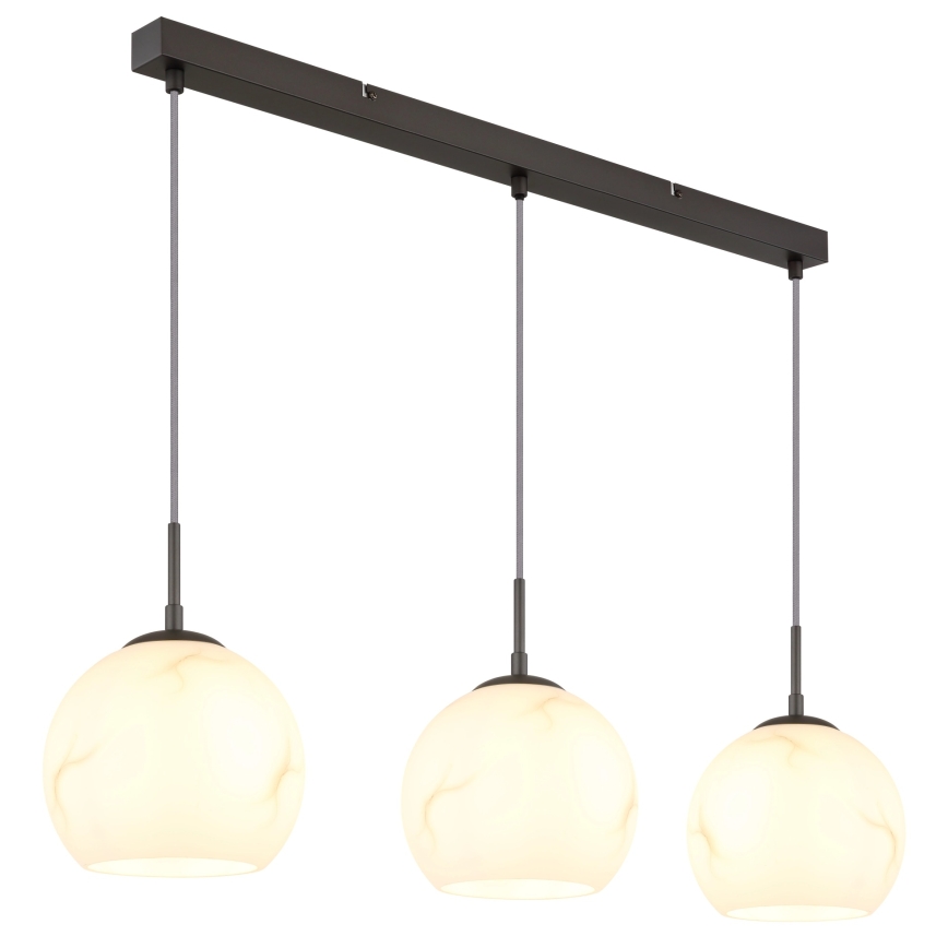 Globo - Κρεμαστό φωτιστικό με καλώδιο 3xE27/60W/230V