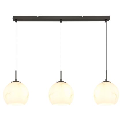 Globo - Κρεμαστό φωτιστικό με καλώδιο 3xE27/60W/230V