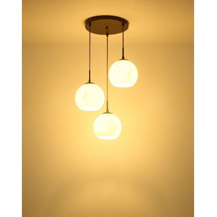 Globo - Κρεμαστό φωτιστικό με καλώδιο 3xE27/60W/230V Ø 42,5 cm