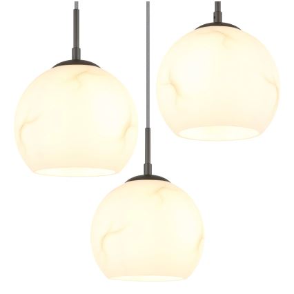 Globo - Κρεμαστό φωτιστικό με καλώδιο 3xE27/60W/230V Ø 42,5 cm
