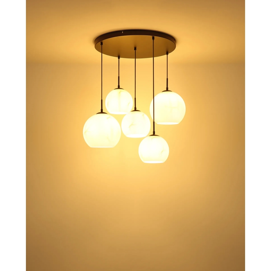 Globo - Κρεμαστό φωτιστικό σε καλώδιο 5xE27/60W/230V διάμ. 75 cm
