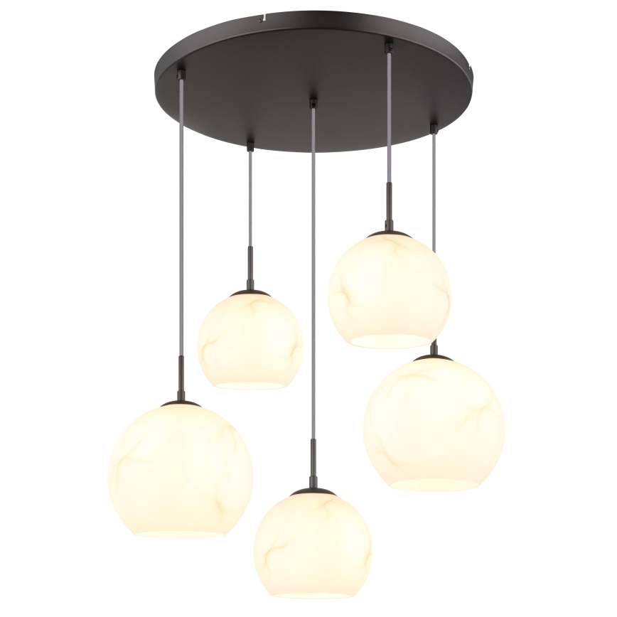 Globo - Κρεμαστό φωτιστικό σε καλώδιο 5xE27/60W/230V διάμ. 75 cm