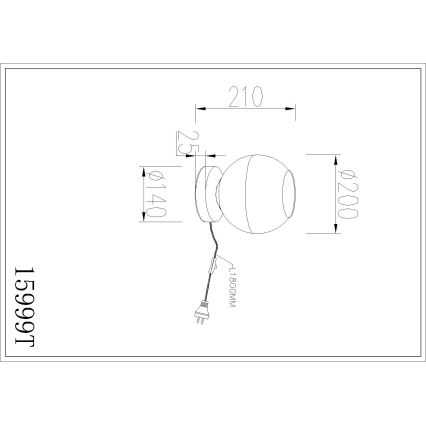 Globo - Επιτραπέζιο φωτιστικό 1xE27/60W/230V