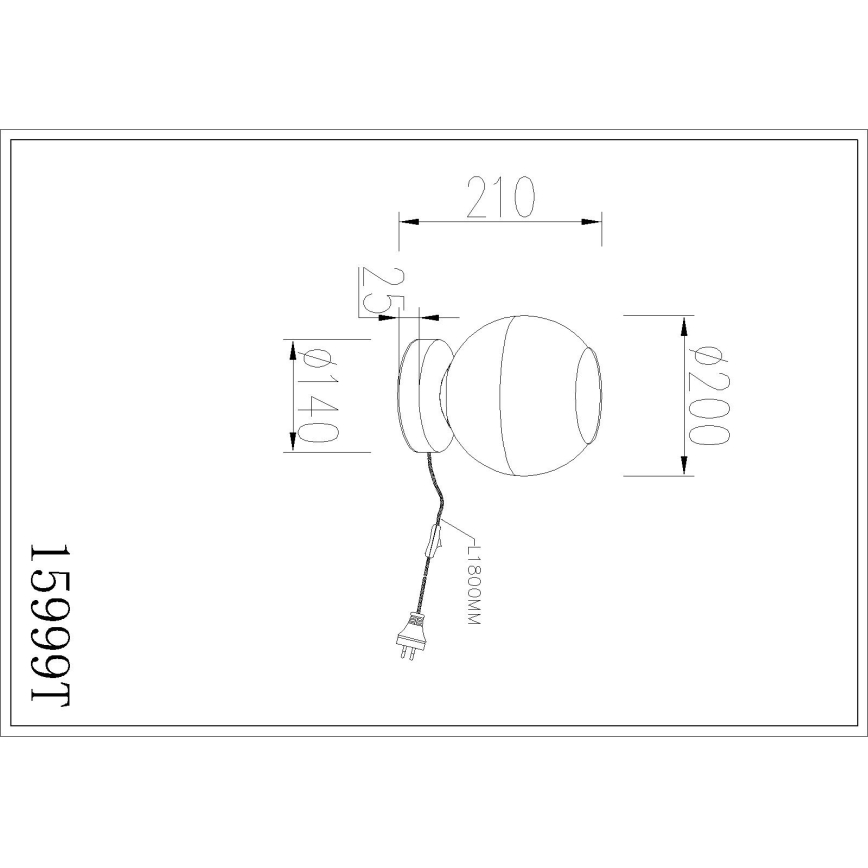 Globo - Επιτραπέζιο φωτιστικό 1xE27/60W/230V