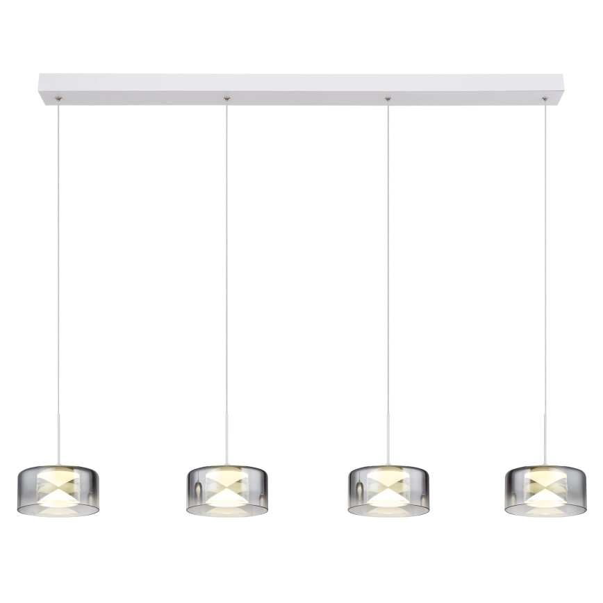 Globo - LED κρεμαστό φωτιστικό με καλώδιο LED/24W/230V λευκό/καπνιστό