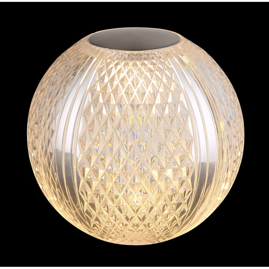 Globo - Επιτραπέζια λάμπα αφής dimming LED LED/2W/5V 1200 mAh USB διαφανής