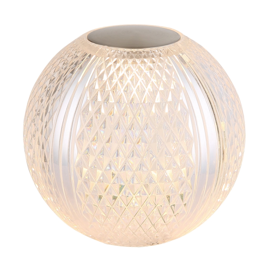 Globo - Επιτραπέζια λάμπα αφής dimming LED LED/2W/5V 1200 mAh USB διαφανής