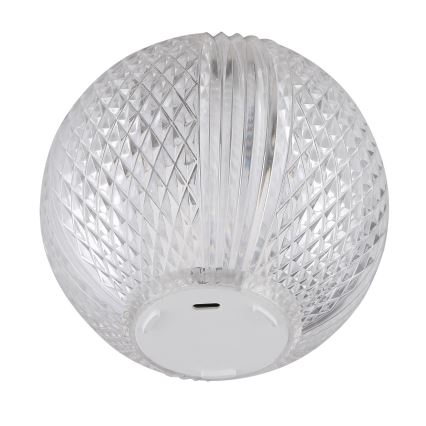 Globo - Επιτραπέζια λάμπα αφής dimming LED LED/2W/5V 1200 mAh USB διαφανής