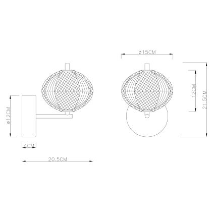 Globo - Φωτιστικό τοίχου LED LED/7W/230V 3000/4500/6500K