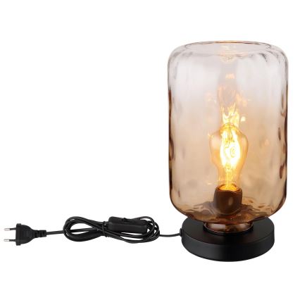 Globo - Eπιτραπέζιο φωτιστικό 1xE27/60W/230V καφέ