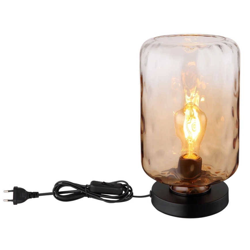 Globo - Eπιτραπέζιο φωτιστικό 1xE27/60W/230V καφέ