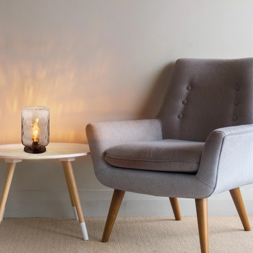 Globo - Eπιτραπέζιο φωτιστικό 1xE27/60W/230V γκρι