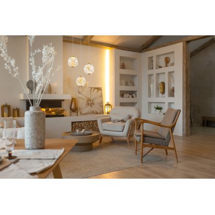 Globo - LED κρεμαστό φωτιστικό σε καλώδιο LED/24W/230V 3000K χρυσό