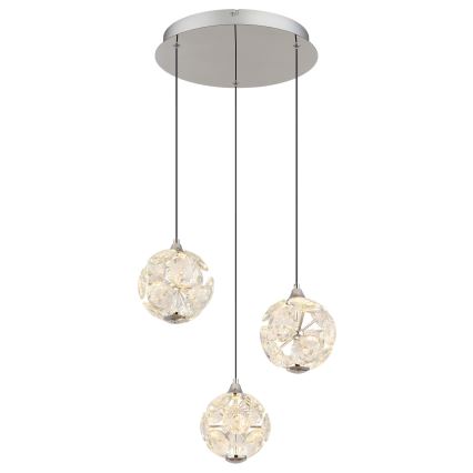 Globo - Κρεμαστό φωτιστικό LED με καλώδιο LED/24W/230V