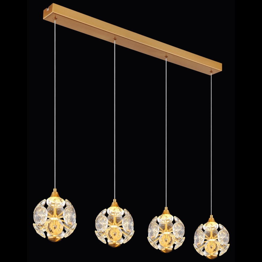 Globo - Κρεμαστό LED φωτιστικό με καλώδιο LED/32W/230V 3000K χρυσό