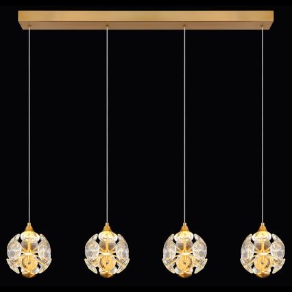Globo - Κρεμαστό LED φωτιστικό με καλώδιο LED/32W/230V 3000K χρυσό
